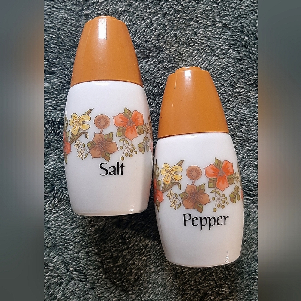 1970's Milk Glass Salt & Pepper Shakers